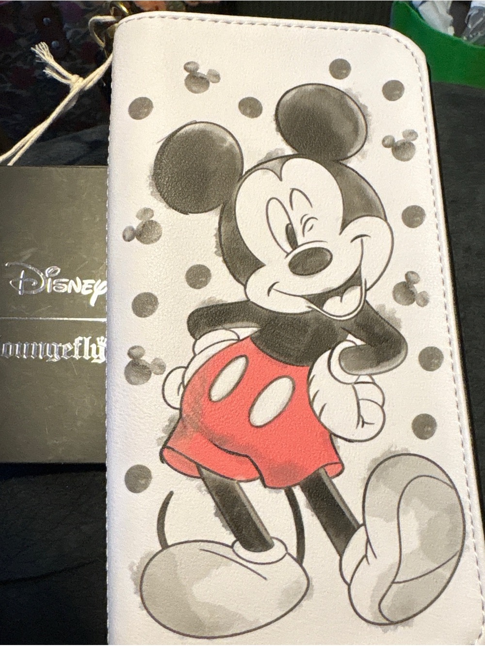 Loungefly Disney Mickey Mouse Red Black White Polka Dot Wallet